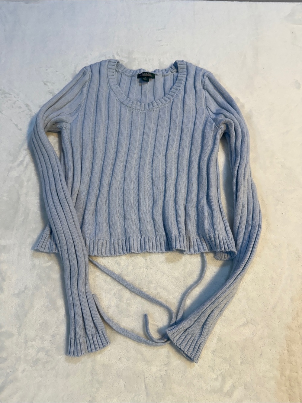Light baby blue wild fable XS knit Tie- Open Back Sweater